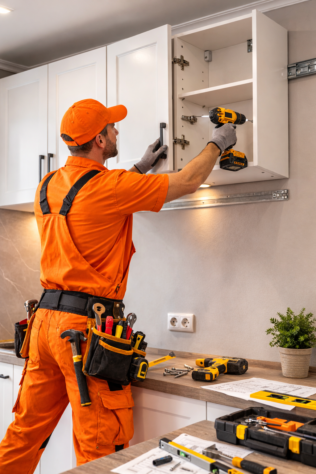 kitchen cabinet mounting